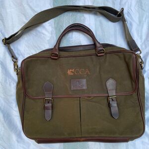 LOCAL BOY OUTFITTERS Wax Canvas Leather MESSENGER BAG Logo